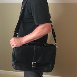 Black Coach Briefcase/Commuter Bag